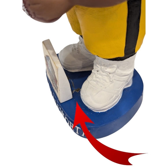 Vtg John Stallworth Pittsburgh Steelers NFL Hall Of Fame Collectible Bobblehead - Picture 6 of 8
